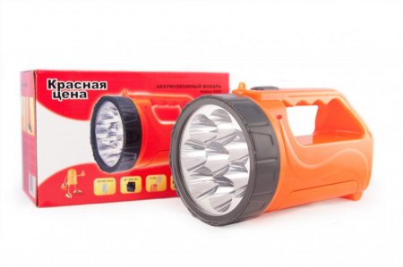 Фонарь RED 5388 аккумуляторный 2реж 9LED