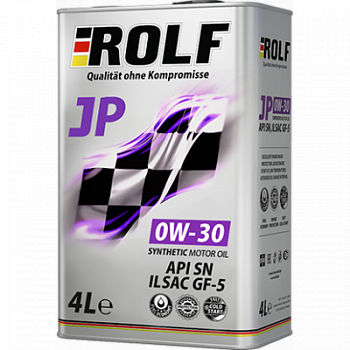 Масло мот. 0W30 ROLF JP SAE ILSAC CF5/API SN 4л синтетическое