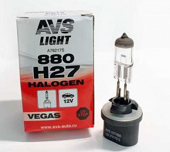 Лампа 12V галоген AVS H27/880 27W