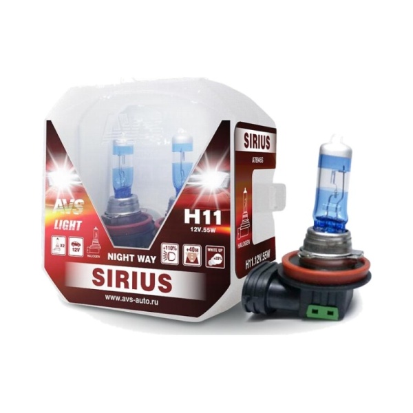 Лампа галоген 12V H11 55W Sirius
