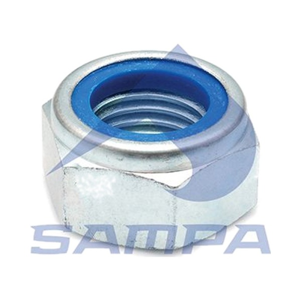 Гайка пальца рессоры M30x3.5/H28/DIN985zn