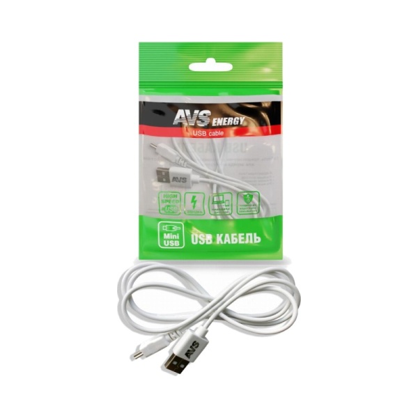 Кабель AVS mini USB(1м) MN-313