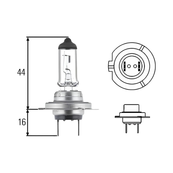Лампа галоген 12V H7 55W HELLA