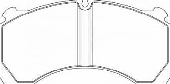 колодки дисковые 29155 205x102x27 DX195