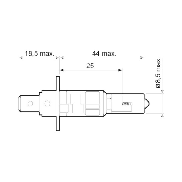 Лампа галоген 12V H1 55W VALEO