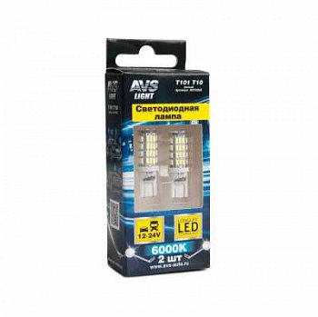 Светодиод Т10 12V T101 (W2.1x9.5D) 54SMD 3014 9-30V W5W