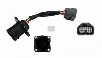 Кабель-адаптер Переходник для фар Разъемы прямоугольный+круглый  VOLVO FH 12 (01-05